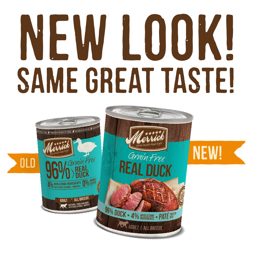 Merrick Grain Free 96 Real Duck Canned Dog Food Washington PA Morgantown WV White Hall WV Pet Works Pet Food Supply