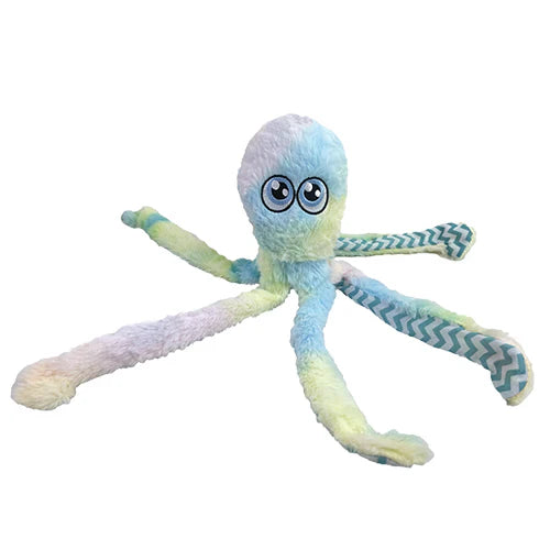 PetLou Octopus - Teal Tie Dye Dog Toy