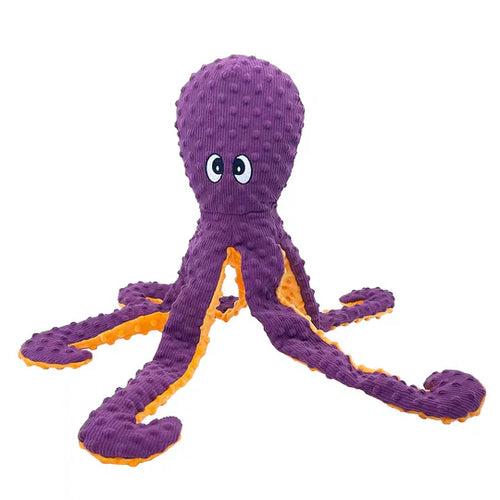 PetLou Dotty Friends 2.0 - Purple Octopus Dog Toy