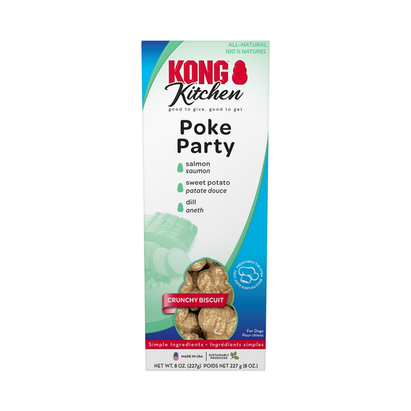 KONG Kitchen Crunchy Biscuit Poke Party Dog Treat (8 oz)