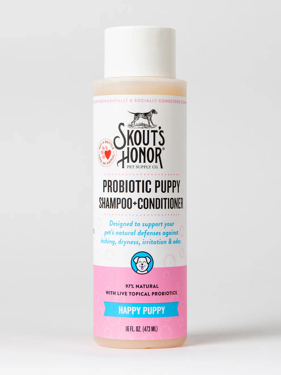 Skout's Honor Probiotic Shampoo & Conditioner for Puppies (16 oz Happy Puppy)