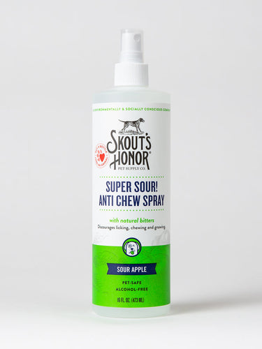 Skout's Honor Super Sour! Anti Chew Spray for Dogs (16 oz)
