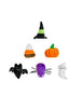 Patchwork Halloween Cat Pumpkin Set 3 6pk