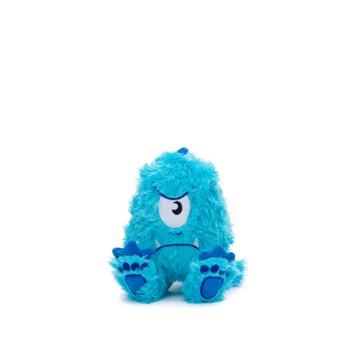 Fabdog Fluffy Small Blue Monster Dog Toy (10.5)