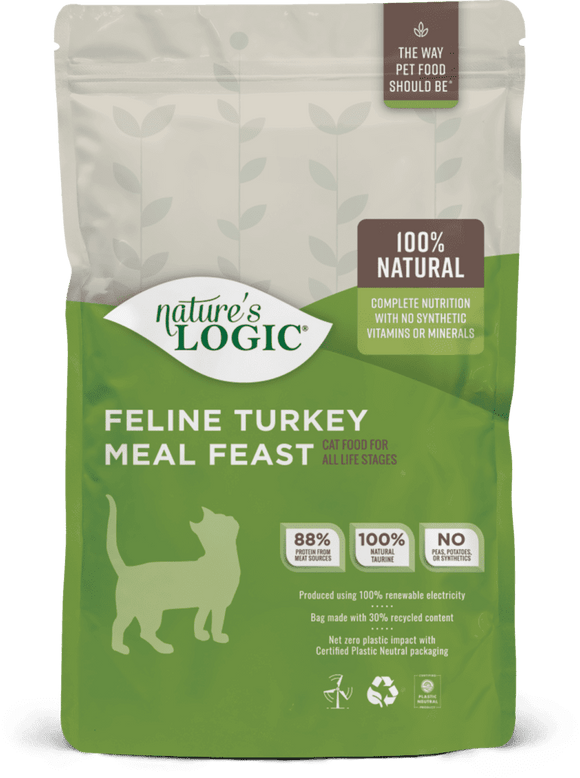 Nature’s Logic Feline Turkey Meal Feast Dry Cat Food (3.3 LB)