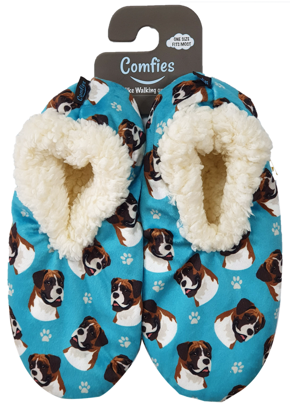 E & S Pets Dog Boxer Slippers (Blue)