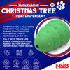 SodaPup Christmas Tree Durable Rubber Chew Toy & Treat Dispenser (Large, Green)