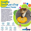 SodaPup Sunflower Design eTray Enrichment Shallow Slow Feeder Dog Bowl