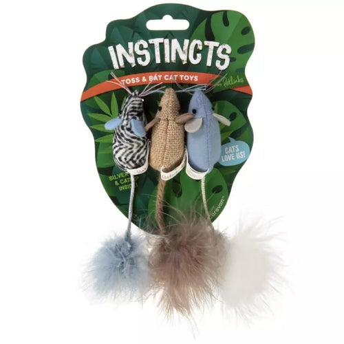 Petlinks Instincts Catnip Caravan HappyNip Silvervine Catnip Toss and Bat Plush Mice Cat Toy Washington PA Morgantown WV White Hall WV Pet Works Pet Food Supply