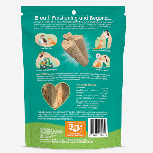 Ark Naturals Breath Bursts Cinnamon Sticks Dog Treats (6 Oz)