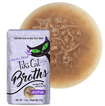 Tiki Cat Broth Pouch Duck Chicken 1.3oz