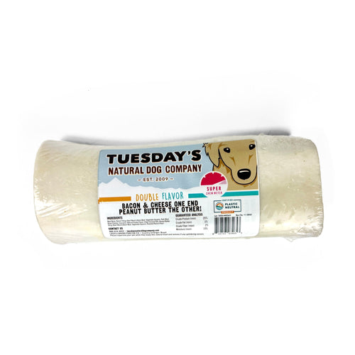 The Natural Dog Company Double Filled Bone - Bacon & Cheese / Peanut Butter (5)