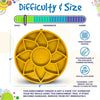SodaPup Sunflower Design eTray Enrichment Shallow Slow Feeder Dog Bowl
