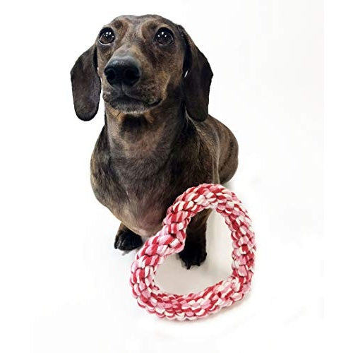 Midlee Valentine Heart Rope Toy