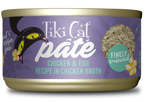 Tiki Cat Luau Chicken Egg Pate 2.8oz