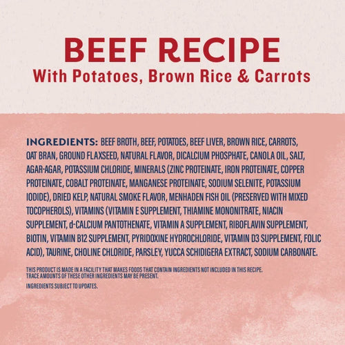 Natural Balance Original Ultra Beef Recipe Paté Dog Food