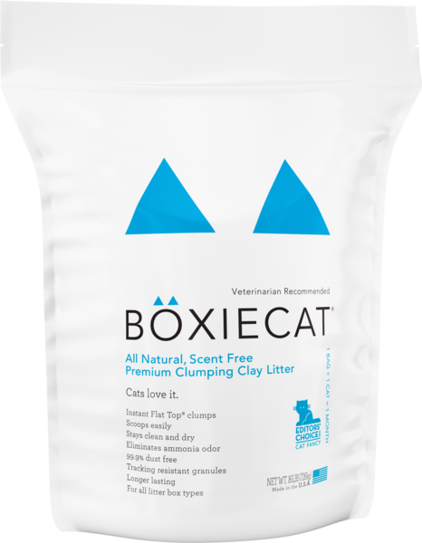 Boxiecat Scent-free Premium Clumping Clay Cat Litter (16-lb)