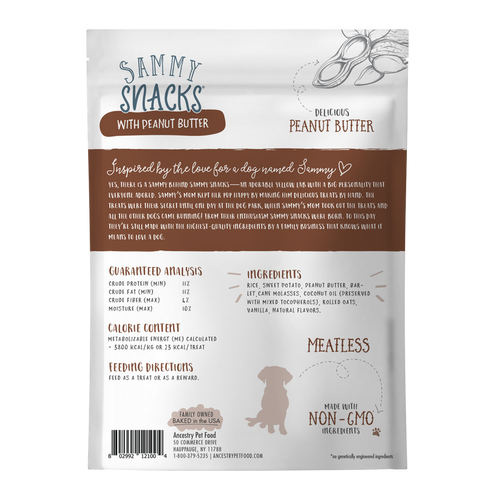 Health Extension Sammy Snacks With Peanut Butter Dog treats (8-oz)