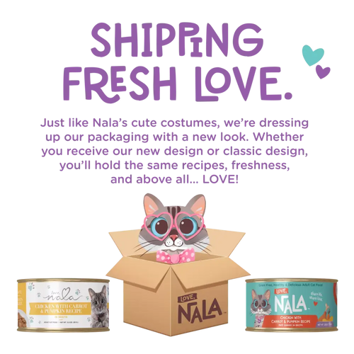 Love Nala Tuna, Carrot & Salmon Recipe Paté Dinner In Broth Adult Cat Food (2.8 oz Case of 12)