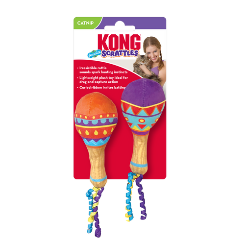 KONG Scrattles Acoustix Cat Toy