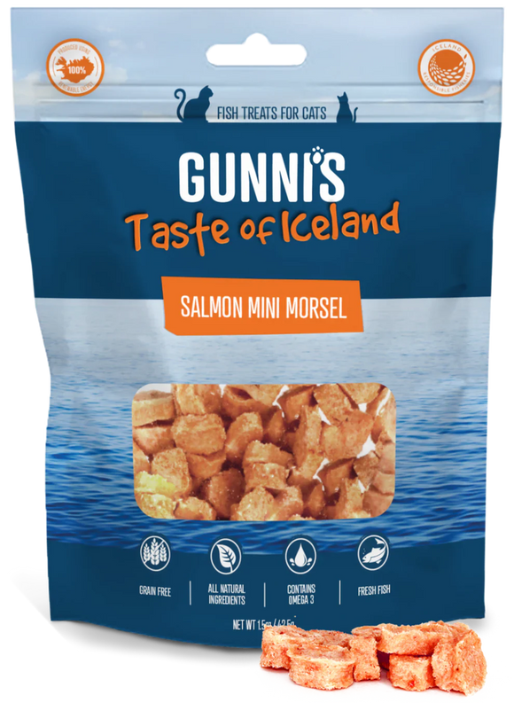 Gunni's Salmon Mini Morsels Cat Treats (1.5 oz)