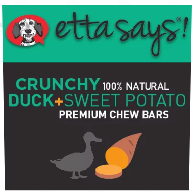 Etta Says! Premium Crunchy Bars Duck & Sweet Potato Dog Treats (1 oz)