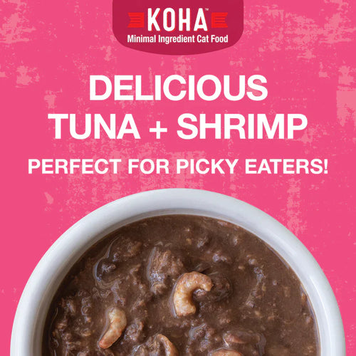 Koha Poké Bowl Tuna & Shrimp Entrée in Gravy for Cats