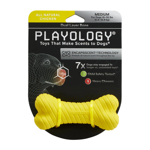 Playology Dual Layer Bone Dog Toy