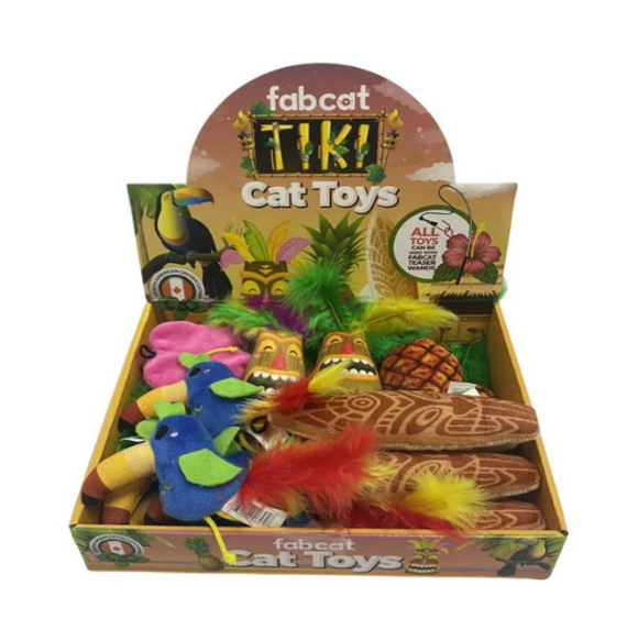 fabdog Fabcat Tiki Cat Toys