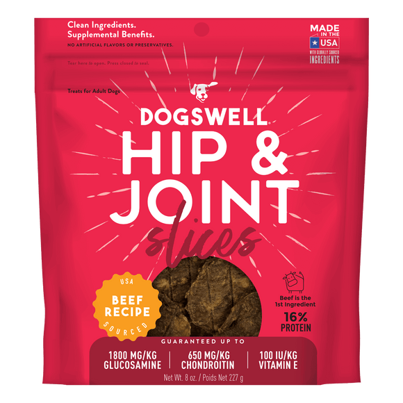 DOGSWELL® Hip & Joint Slices Beef Dog Treats (8 Oz)