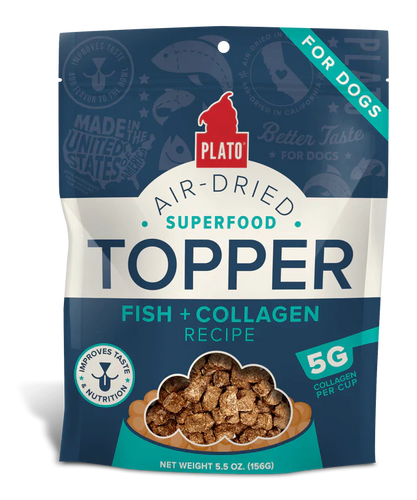 Plato Fish & Collagen Food Topper Dog Treats