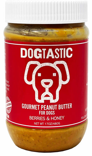 SodaPup Dogtastic Gourmet Peanut Butter For Dogs - Berries & Honey Flavor (17 oz)