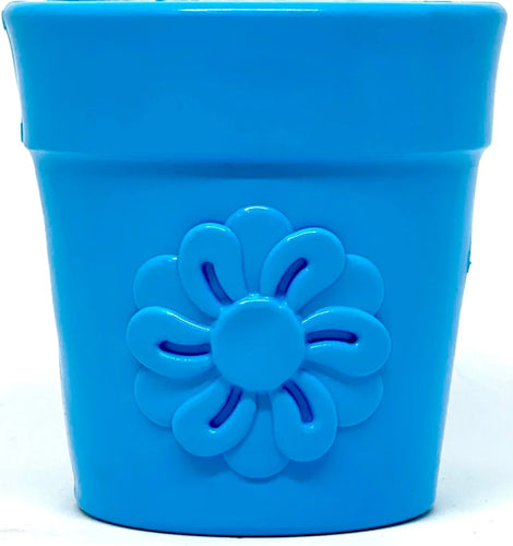 SodaPup Large Flower Pot Durable PUP-X Rubber Treat Dispenser & Enrichment Toy