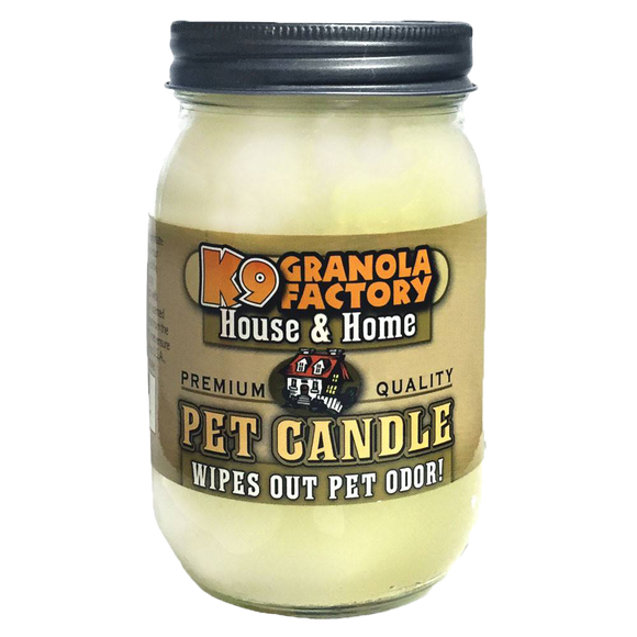 K9 Granola Factory House & Home Collection, Jack Frost Pet Odor Eliminator Candle (16 oz)