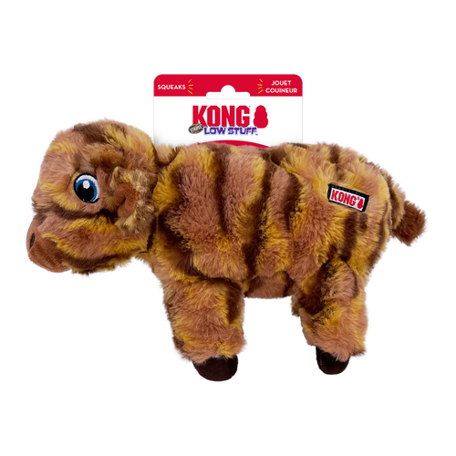 KONG Low Stuff Stripes Cow Dog Toy (Medium)