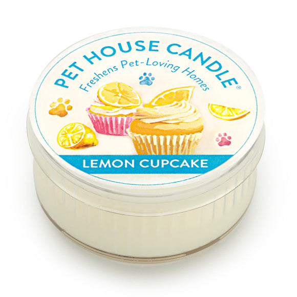 One Fur All Pet House Lemon Cupcake Mini Candle (1.5 oz)