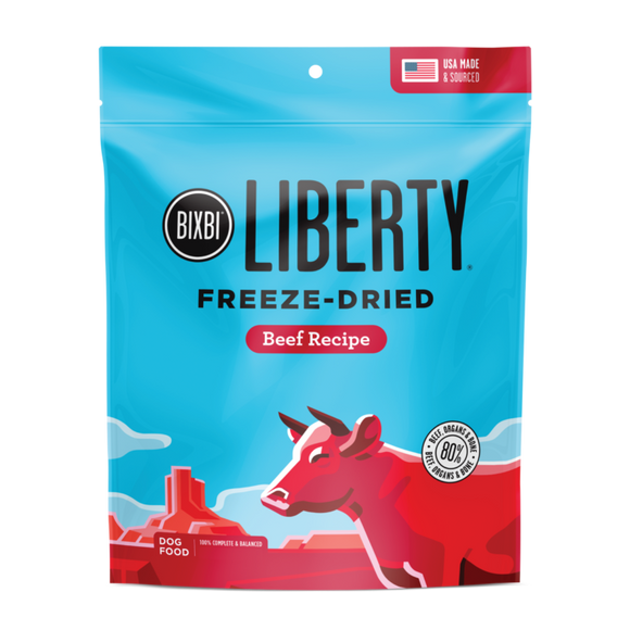 BIXBI Pet Liberty® Freeze-Dried for Dogs – Beef Recipe (10 oz)