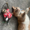 Meowijuana Jump 'n' Jamb - Get Wild Sloth - Refillable Catnip Swinging Cat Toy (Hanging Toy)
