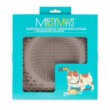 Messy Mutts Therapeutic Dog Lick Bowl Mat, Interactive Dog Feeder