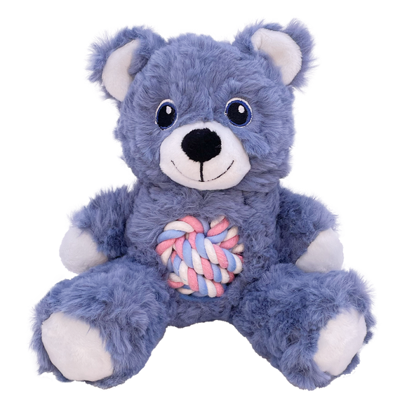 KONG Teddy Assorted Dog Toy (Small Blue)