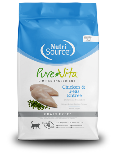 NutriSource® PureVita™ Limited Ingredient Grain Free Chicken & Peas Entrée Cat Food