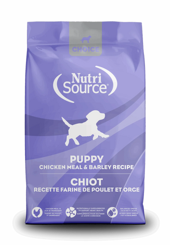 NutriSource® Puppy Chicken Meal & Barley Recipe Healthy Affordable Puppy Dry Food