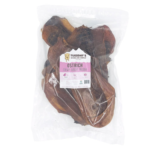 Tuesdays Natural Dog Company Ostrich Discs (Bulk) Dog Treats