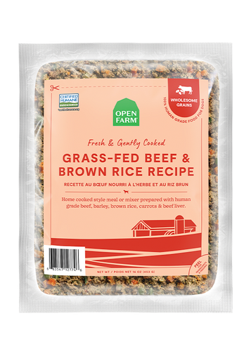 Open Farm Grass-Fed Beef & Brown Rice Gently Cooked Recipe Wet Dog Food (16 oz)