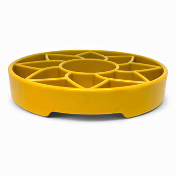 SodaPup Sunflower Design eTray Enrichment Shallow Slow Feeder Dog Bowl