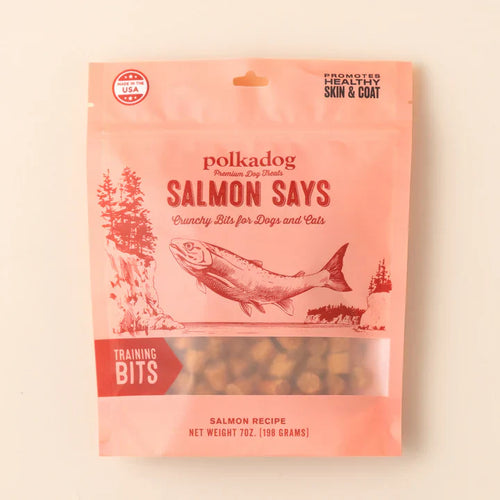 Polkadog Salmon Says (Bits) Dog Treats (12 oz)