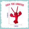 Snugarooz Luca The Lobster Dog Toy (8”)