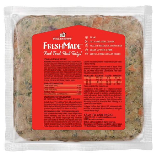 Stella & Chewy's FreshMade Pork & Quinoa Gently Cooked Dog Food (16 oz)