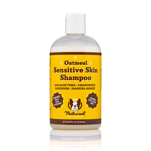 Natural Dog Company Oatmeal Sensitive Skin Shampoo for Dogs (12 oz)