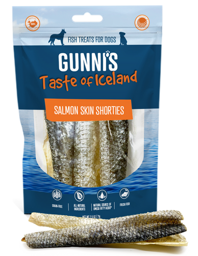 Gunnis Salmon Skin Shorties Dog Treats (2 oz)